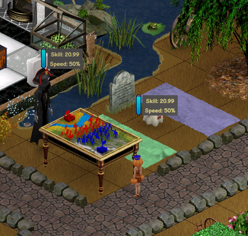 Sims Playing War Table